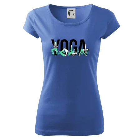 Yoga nápis farebný