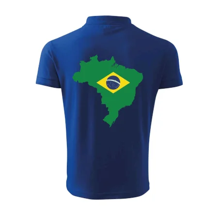 Brazília vlajka v mape