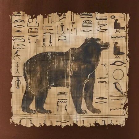 Egyptské hieroglyfy medveď