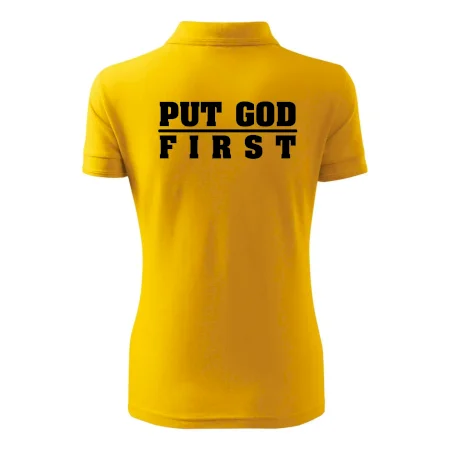 Put God first hrubý nápis