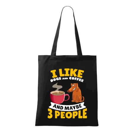 I like dogs and coffee and maybe 3 people