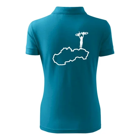 Mapa Slovenska - cyklistka