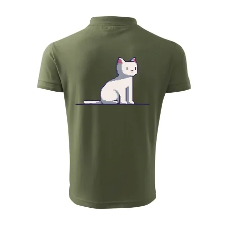 Mačka biela pixel