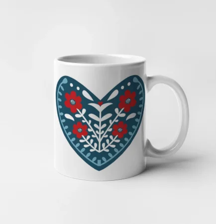 Folklór - srdce modré plné