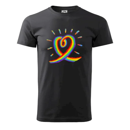 Srdce pride dúha kreslená