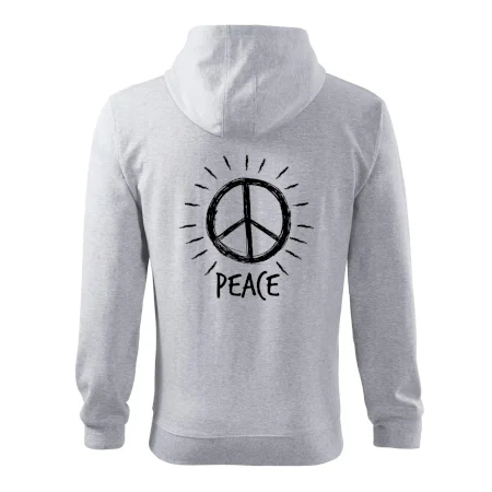 Peace symbol čiernobiely