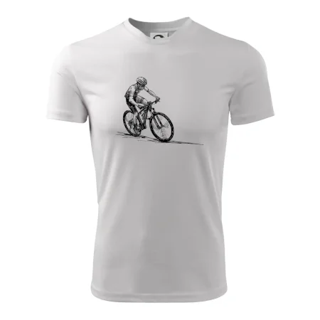 MTB kreslený cyklista