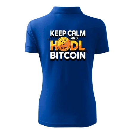 3D nápis Keep Calm and HODL Bitcoin