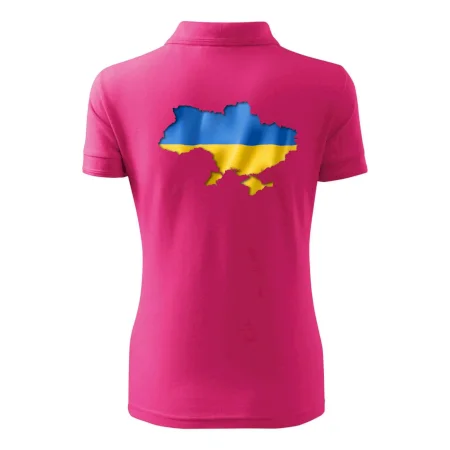 Ukrajina vlajka mapa