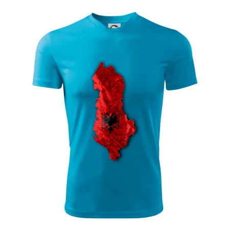 Mapa Albánsko reliéf hôr