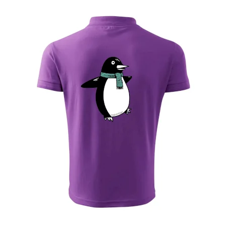 Tučniak so zeleným šálom
