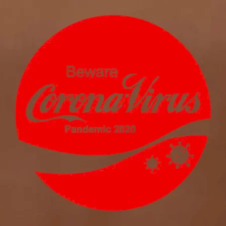 Corona virus pandemic logo