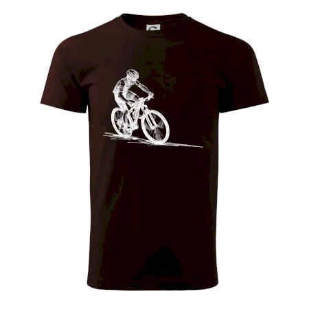 MTB kreslený cyklista