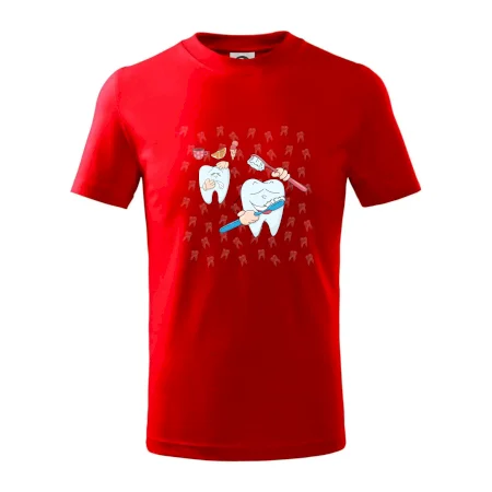 Zubárske tričko - kefka a jedlo