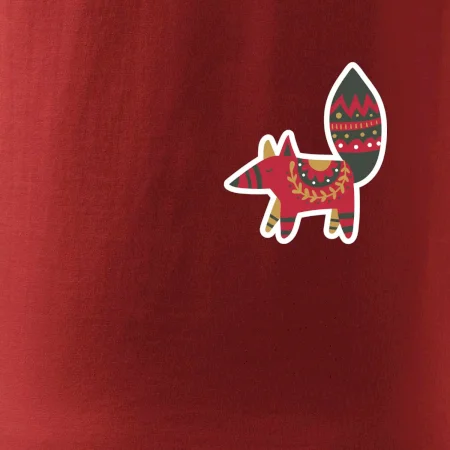 Folklór na prsníku líška