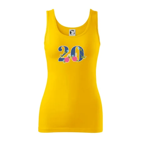 Kvetinové číslo kreslené - 20