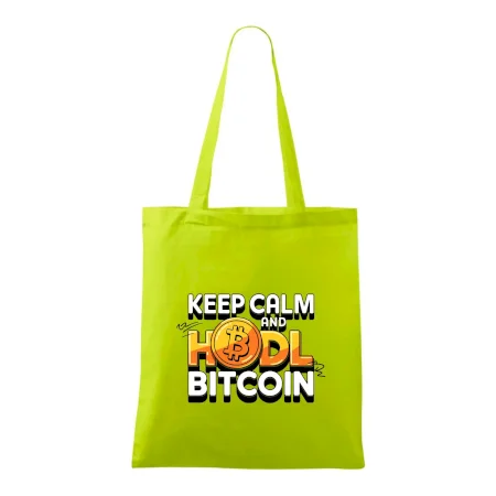 3D nápis Keep Calm and HODL Bitcoin