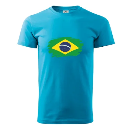 Brazília vlajka štetkou