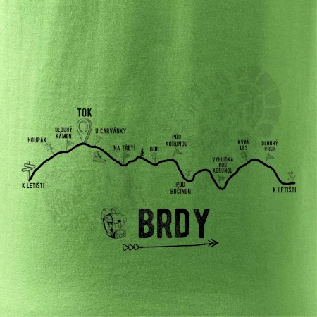 Profil kopců - Brdy