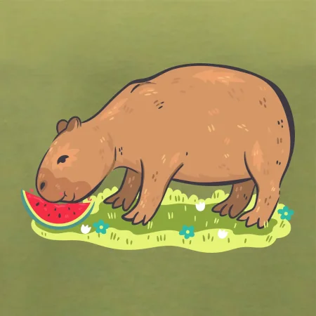 Kapybara a melón