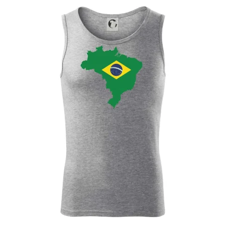 Brazília vlajka v mape