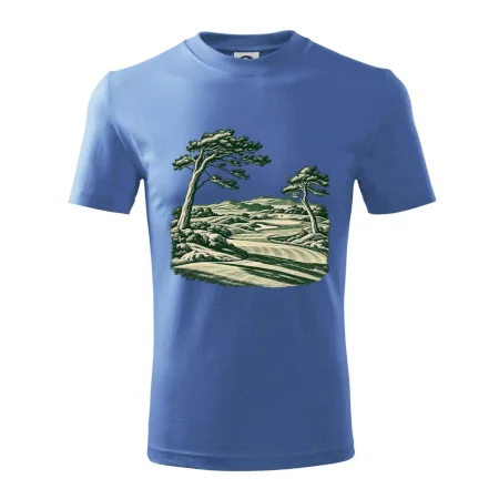 Golfové hřiště v retro rytině