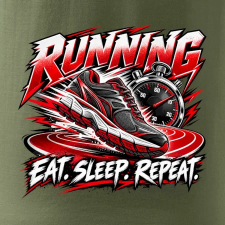 Bežecká topánka so stopkami eat sleep repeat