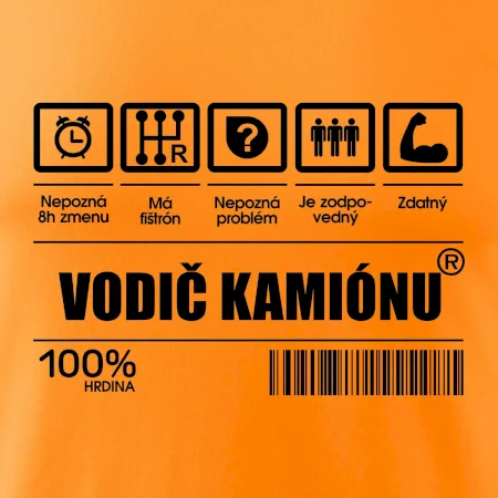 Čiarový kód - Vodič kamiónu