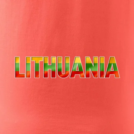 Lithuania - nápis vlajka