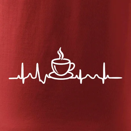 EKG hrnček kávy