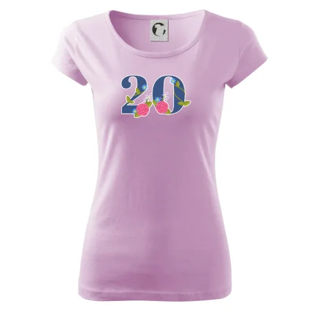 Kvetinové číslo kreslené - 20