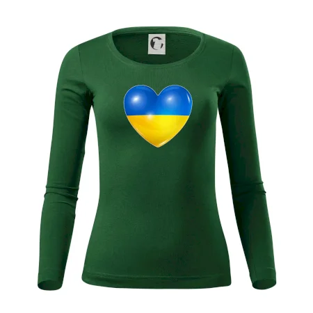 Ukrajina srdce vlajka