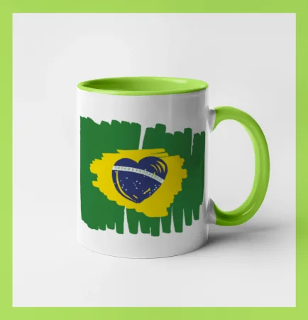 Brazília vlajka srdca