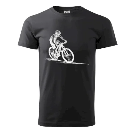 MTB kreslený cyklista
