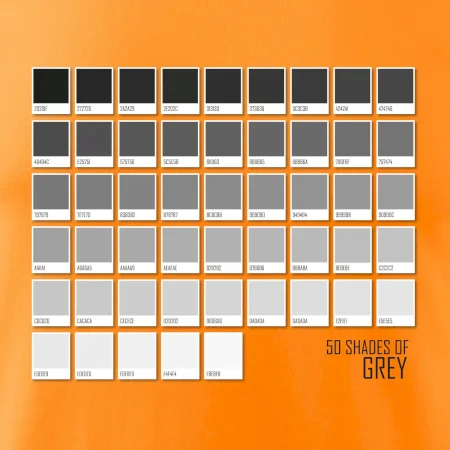 50 farebných odtieňov šedej