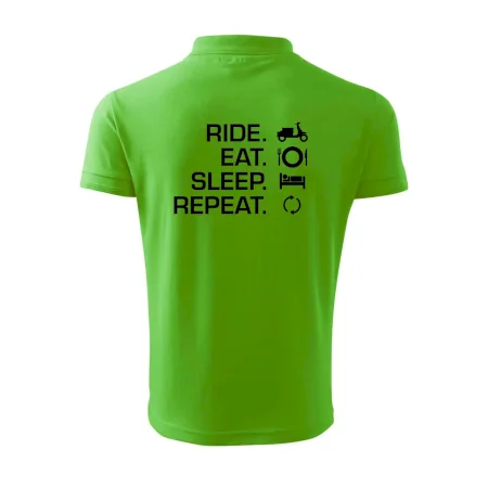 Ride Eat Sleep Repeat moto skúter