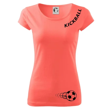 Kickball nápis šikmo