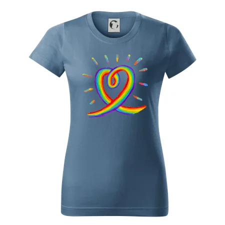 Srdce pride dúha kreslená