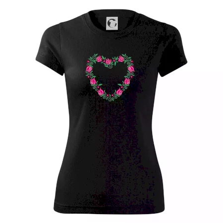 Červené tulipánové srdiečko (Pecka design)