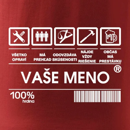 Vaše meno - čiarový kód
