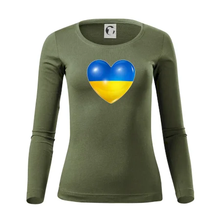 Ukrajina srdce vlajka
