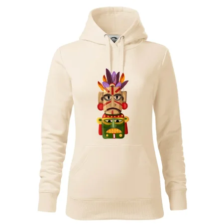 Mayová maska s perím