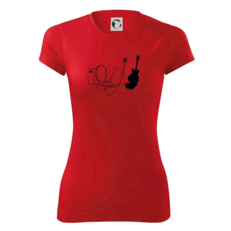 Mačka a gitara WC