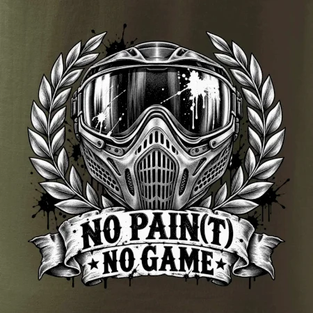 No Paint, No Game – motív s maskou