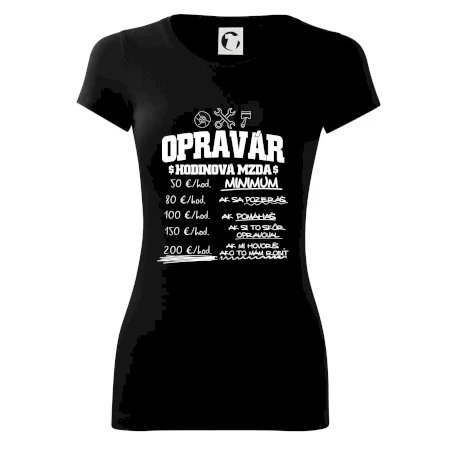 Hodinová mzda - opravár