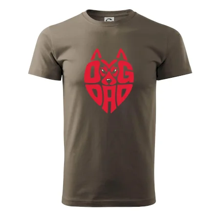 Dog dad nápis v hlavě
