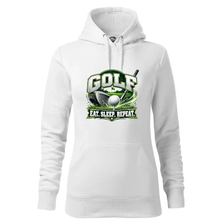 Golfová palica s loptičkou eat sleep repeat