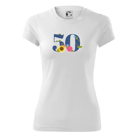 Kvetinové číslo kreslené - 50