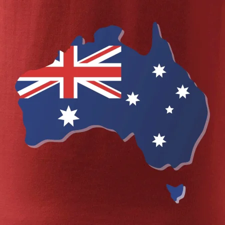 Austrália - vlajka mapa