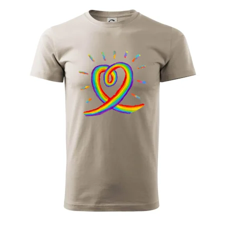 Srdce pride dúha kreslená